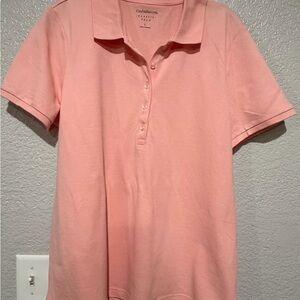 Croft & Barrow Pink Button Down polo Shirt